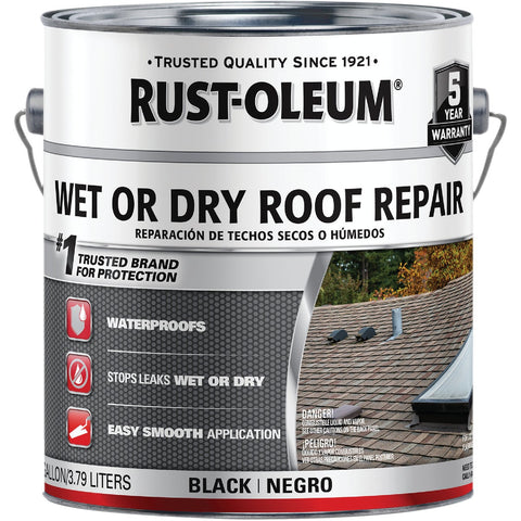 Rust-Oleum Wet or Dry Plastic Roof Cement & Patching Sealant; Mfg #301899