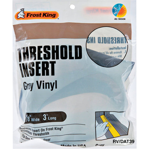 Frost King Replacement Vinyl Threshold Insert; Mfg #RV/DAT39