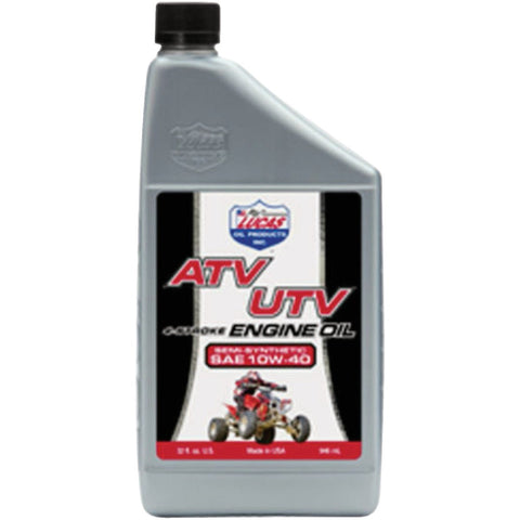 Lucas Oil Sem-Synthetic SAE 10W40 ATV Oil; Mfg #LUCA10720