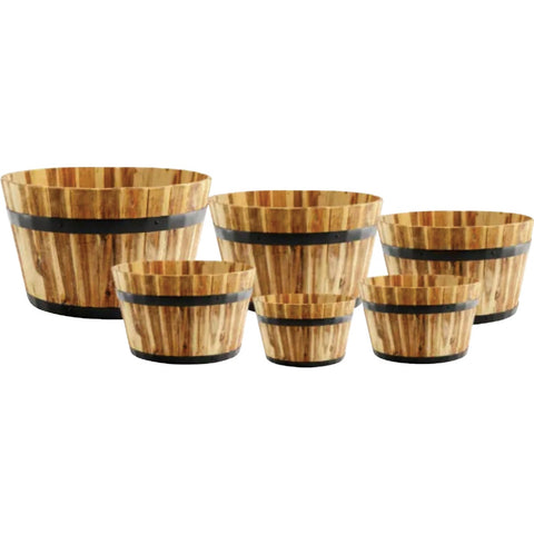 Syndicate Home and Garden Barrel Planter Display; Mfg #APW304ST6
