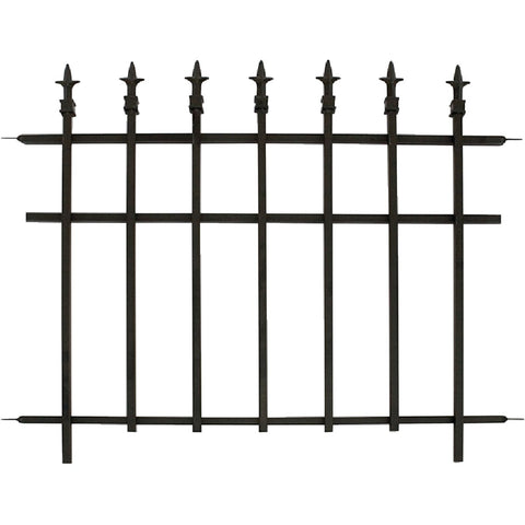 Panacea Finial Decorative Border Fence; Mfg #87103