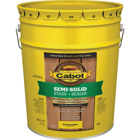 Cabot Semi-Solid Stain + Sealer; Mfg #140.0001406.008