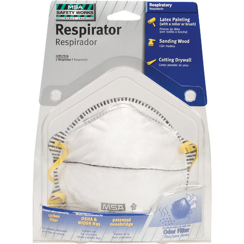 Safety Works Harmful Dust Respirator with Odor Filter; Mfg #10102485