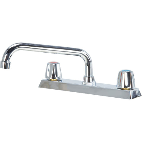 Home Impressions Double Metal Knob Handle Kitchen Faucet Without Sprayer; Mfg #F80K4606CP-JPA9