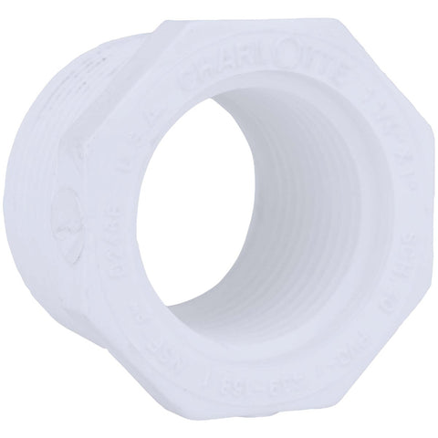 Charlotte Pipe MPTxFPT Sch 40 Reducing PVC Bushing; Mfg #PVC 02112  2600HA