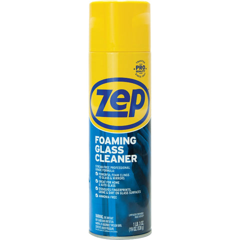 Zep Foaming Glass Cleaner; Mfg #ZUFGC19
