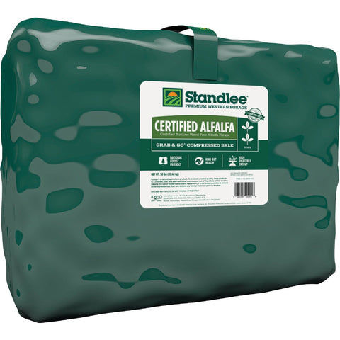 Standlee Premium Western Forage Certified Alfalfa Grab & Go Compressed Bale; Mfg #1100-20010-0-0