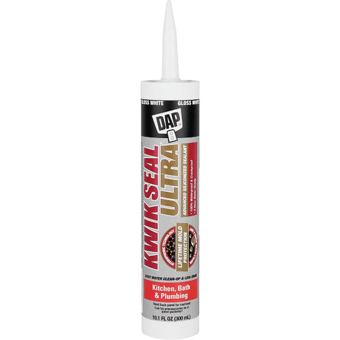 Dap Kwik Seal Ultra Advanced Kitchen & Bath Silicone Sealant; Mfg #7079818897