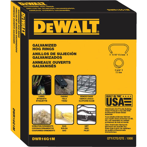 DeWalt Hog Ring; Mfg #DWR16G1M