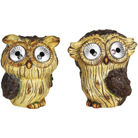 Alpine Solar LED Owl; Mfg #QWR1062ABB