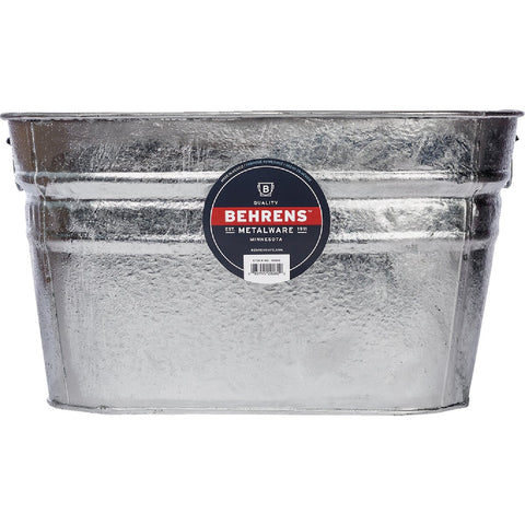 Behrens Hot-Dipped Steel Utility Tub; Mfg #62