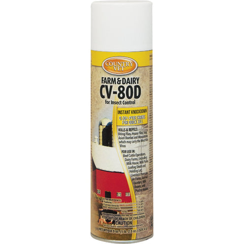 Country Vet CV-80D Fly Spray Aerosol; Mfg #348318CVA