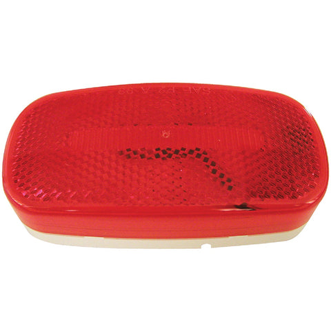 Peterson Oval LED Side Marker Clearance Light w/Reflex; Mfg #V180R