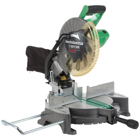 Metabo HPT 10 In. Compound Miter Saw with Laser Marker System; Mfg #C10FCH2SM