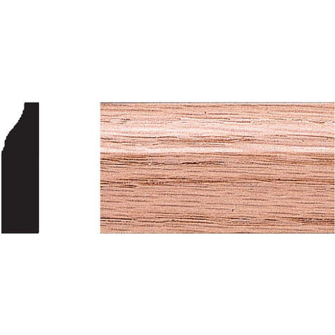 House of Fara Solid Red Oak Stop Molding; Mfg #9566