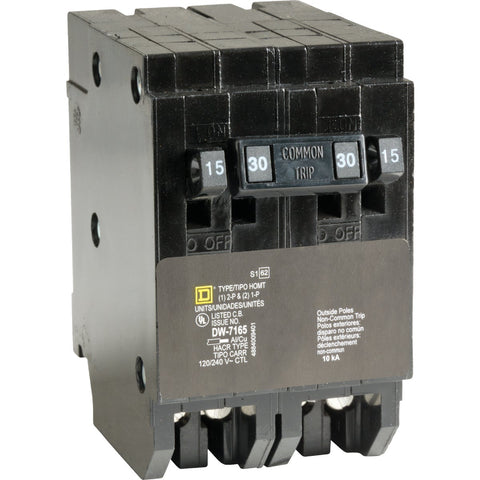 Square D Homeline Quad Tandem Circuit Breaker; Mfg #HOMT1515230CP