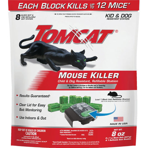 Tomcat Mouse Killer I Refillable Mouse Bait Station; Mfg #0372010