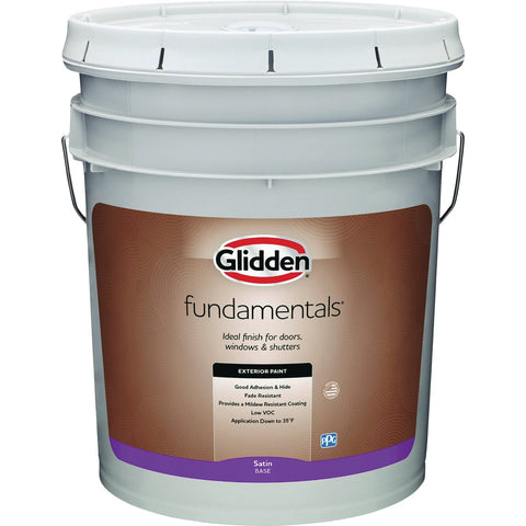Glidden Fundamentals 100% Acrylic Latex Exterior House Paint; Mfg #GLFEXT20B1/05