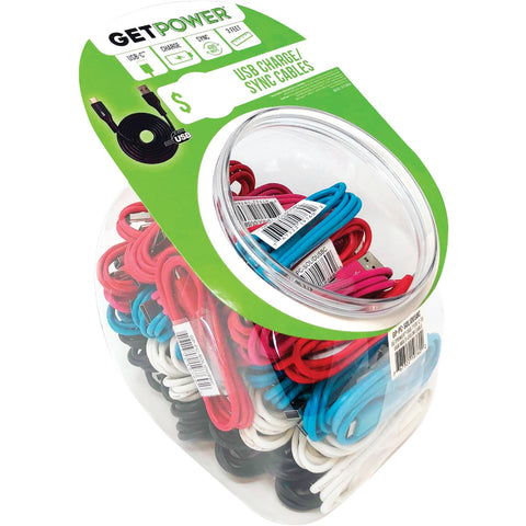 GetPower 3 Ft. USB Charging & Sync Cable; Mfg #GP-PC-SOLIDUSBC