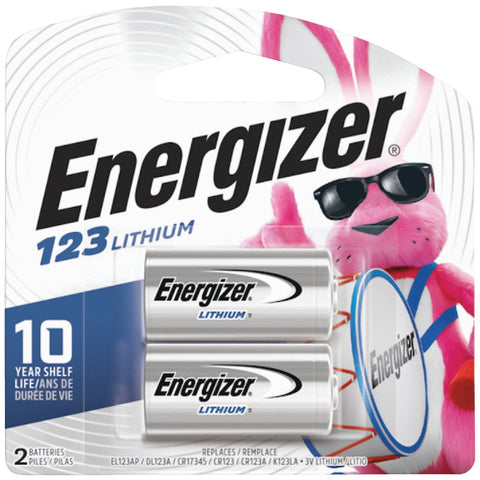 Energizer 123 Lithium Camera Battery; Mfg #EL123APB2