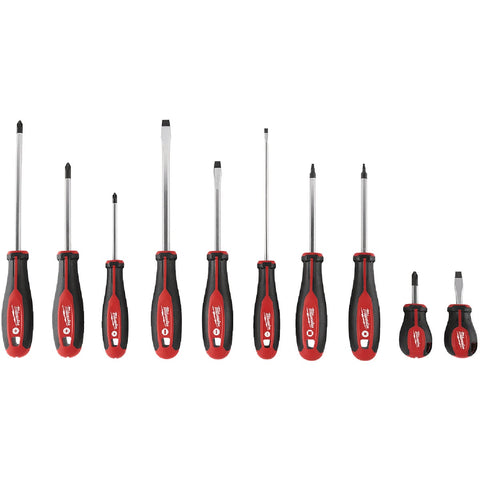 Milwaukee 10-Piece Screwdriver Set; Mfg #48-22-2710