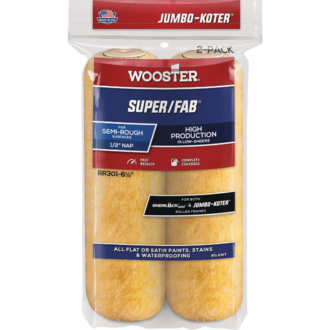 Wooster Jumbo-Koter Super/Fab Knit Roller Cover; Mfg #RR301-6 1/2