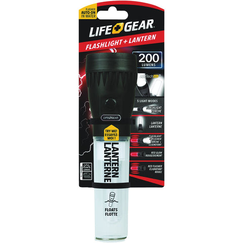 Life Gear Storm Proof 2-In-1 LED Flashlight & Lantern; Mfg #41-3744