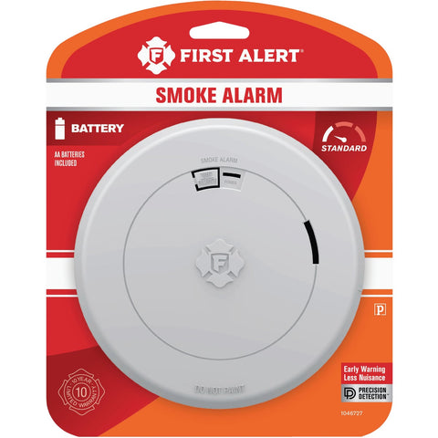 First Alert Battery Operated Photoelectric Smoke Alarm; Mfg #1046727