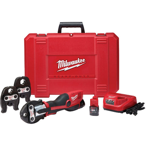 Milwaukee M12 Force Logic Cordless Press Tool Kit; Mfg #2473-22