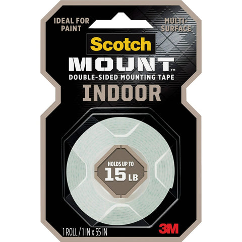 Scotch Mount Indoor Double-Sided Mounting Tape; Mfg #214H