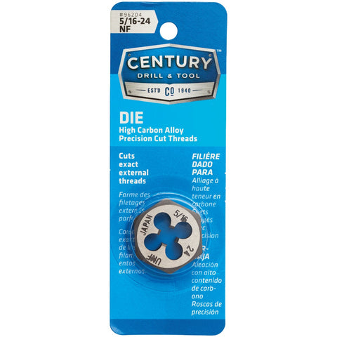 Century Drill & Tool Machine Screw Hex Die; Mfg #96204