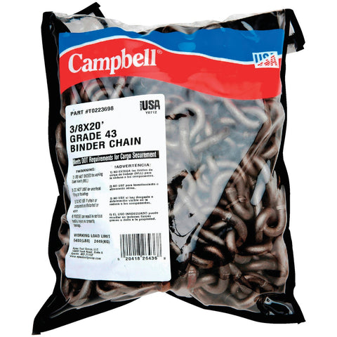 Campbell Grade 43 High Test Transport Chain; Mfg #T0223698