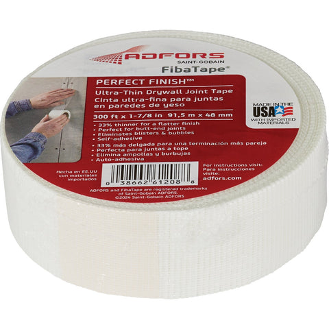 FibaTape Perfect Finish Ultra Thin Joint Drywall Tape; Mfg #FDW8654-U