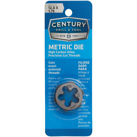 Century Drill & Tool Metric Hex Die; Mfg #97619