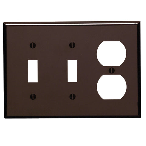 Leviton Plastic Combination Wall Plate; Mfg #001-85021