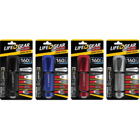 Life Gear Zoom Focus LED Flashlight; Mfg #LG09-60589-SA4