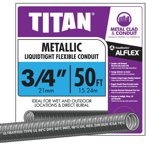 Southwire Liquidtight Flexible Metal Conduit; Mfg #55082722