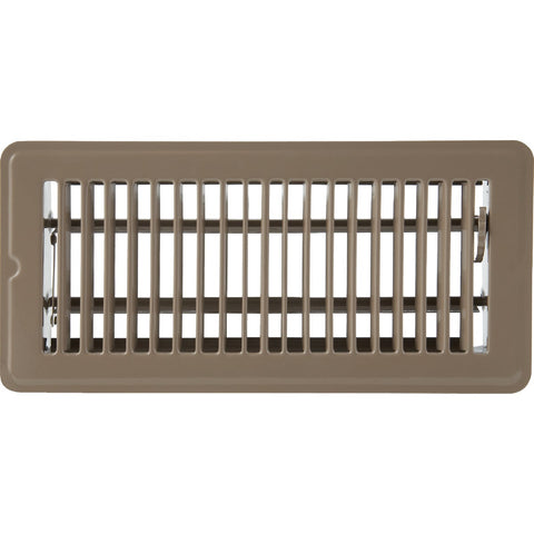 Home Impressions Steel Floor Register; Mfg #1FL0410BR-NH