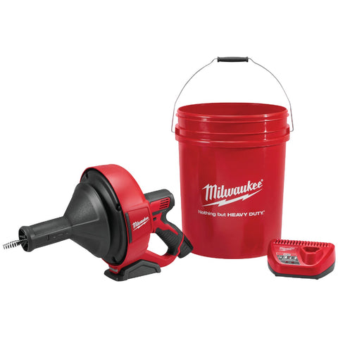 Milwaukee M12 Cordless Drain Auger Kit; Mfg #2571-21