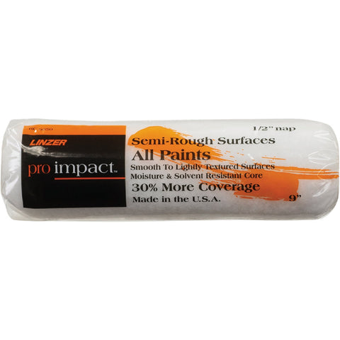 Linzer Pro Impact Synthetic Lambskin Fabric Roller Cover; Mfg #RC 9050 0900
