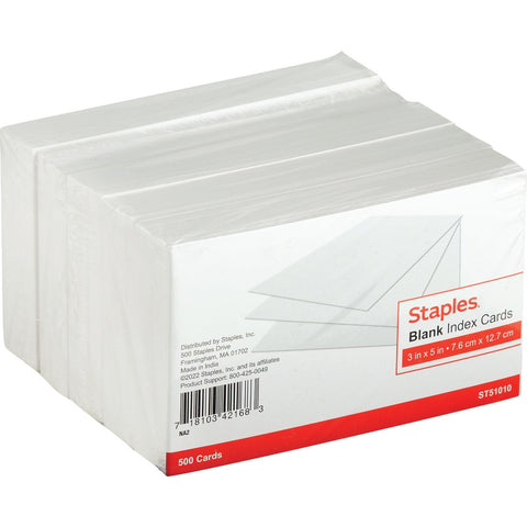 Tru Red 3 In. x 5 In. Index Cards; Mfg #TR51010