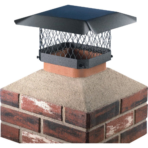 Shelter Black Galvanized Chimney Cap; Mfg #SC913