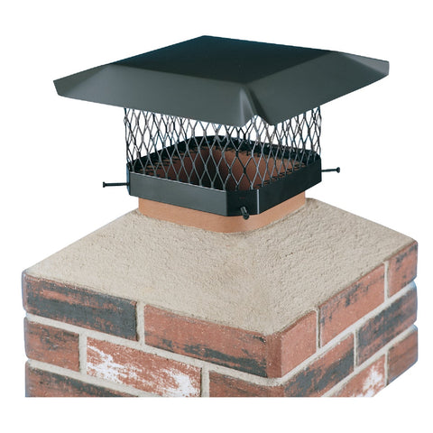 Shelter Black Galvanized Chimney Cap; Mfg #SC1313