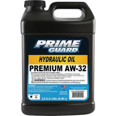 Prime Guard AW-32 Hydraulic Oil; Mfg #AWISO3225GAL