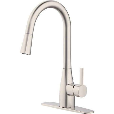 Home Impressions Single Handle Pull Down Kitchen Faucet; Mfg #FP4AF316NP-JPA9