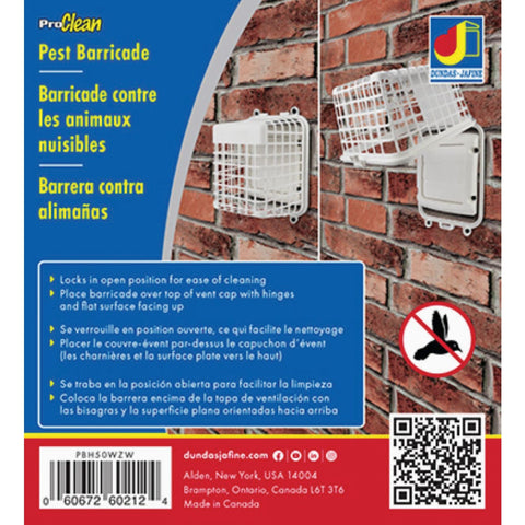 Dundas Jafine ProClean Vent Guard; Mfg #PBH50WZW