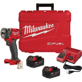 Milwaukee Tool 18V Compact Impact Wrench w/ Friction Ring Kit; Mfg #2854-22R
