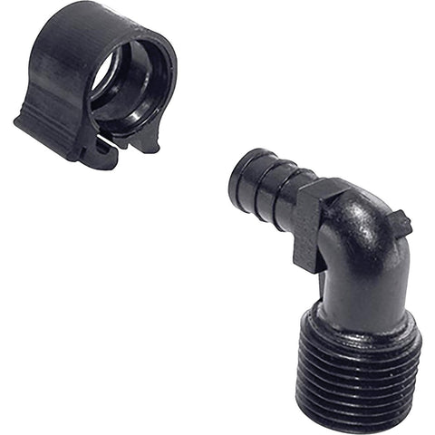 Flair-It PEXLock Plastic Compression Male PEX Elbow; Mfg #30803