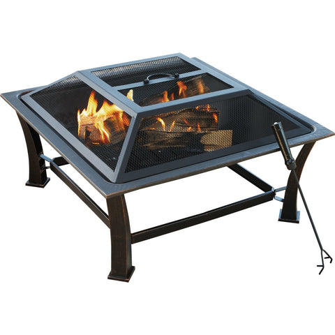 Outdoor Expressions 30 In. Square Fire Pit; Mfg #FT-51256B