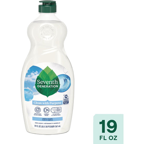 Seventh Generation Free & Clear Liquid Dish Soap; Mfg #68406240